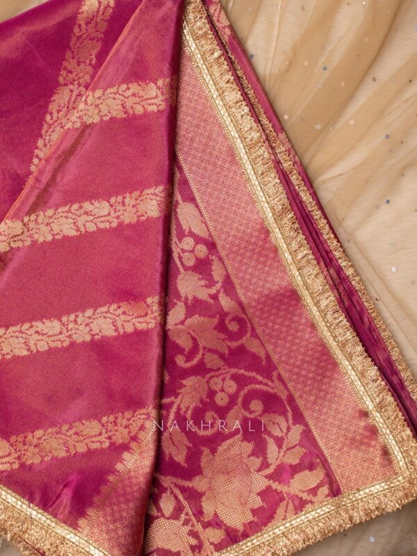 Gulaaz Silk saree with readymade blouse - Image 2