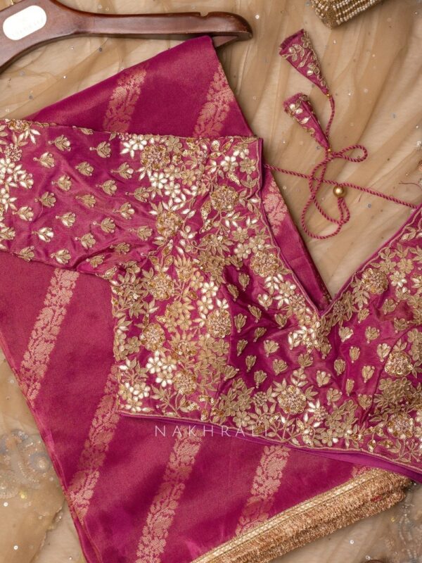 Gulaaz Silk saree with readymade blouse