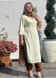Handmade Designer Punjabi Patiala Suit with Dupatta – Custom-Made Suit for Women & Girls